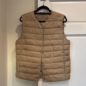 Uniqlo Tan Puffer Vest